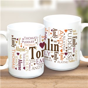 Word Art Coffee Mug | Personalized Word Mug