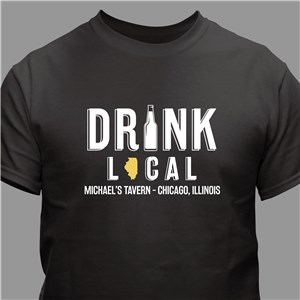 Personalized Drink Local T-shirt