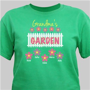 Personalized Garden T-Shirt | Personalized Grandma Shirts