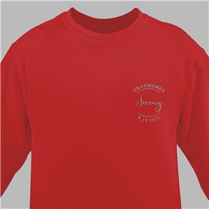 Embroidered Wedding Party Sweatshirt