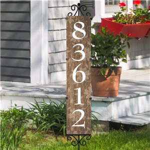 Rustic Personalized Address Yard Stake | Personalized Address Signs