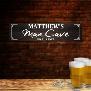 Personalized Man Cave Wall Sign | Man Cave Wall Decor