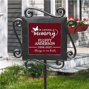 Personalized In Memory Of Icon Garden Stake