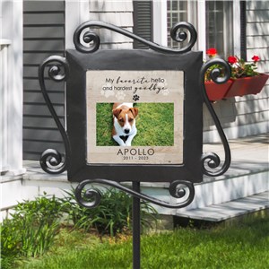 Personalized Hardest Goodbye Garden Stake