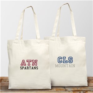 Personalized School Spirit Tote Bag 8226492