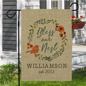 Personalized Garden Flags |Burlap Garden Flag