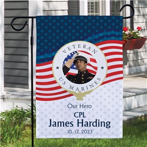 Personalized Veteran Memorial Garden Flag | Personalized Garden Flag