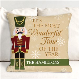 Personalized Nutcracker Throw Pillow