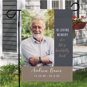 Personalized Beautiful Life Photo Garden Flag