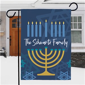 Custom Hanukkah Flag With Menorah Design