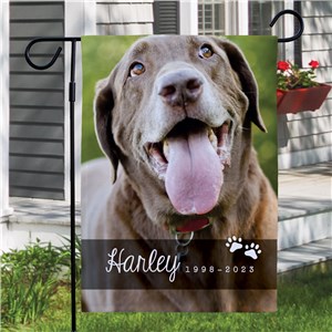 Pet Photo Memorial Garden Flag