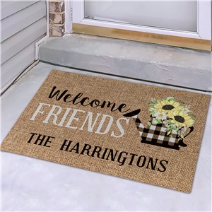 Personalized Welcome Friends Doormat