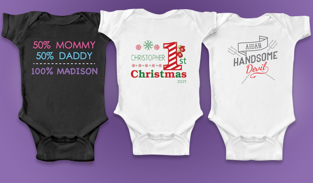 Custom Baby Onesies & Bodysuits