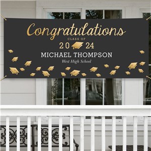 Personalized Congratulations Graduation Banner