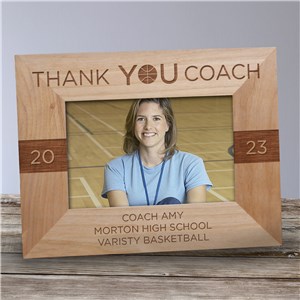 Personalized Thank You Coach Picture Frame | Personalized Coach Gifts