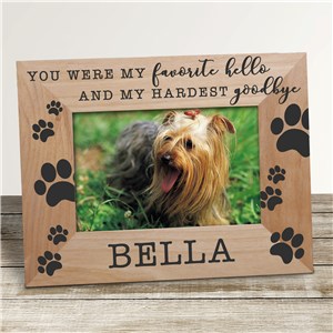 Wood Memorial Pet Frames | Pet Memorial Photo Frame With Name