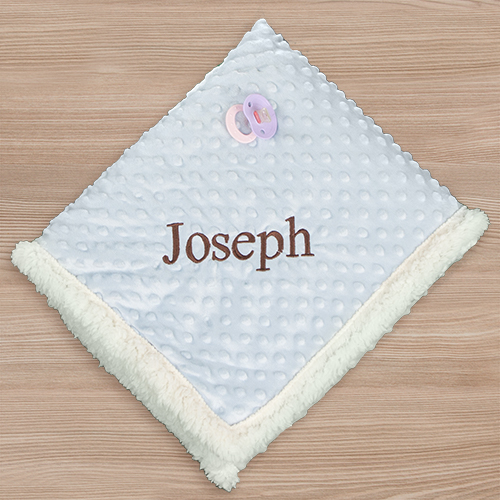 Embroidered Any Name Baby Sherpa Blanket | Personalized Baby Gifts