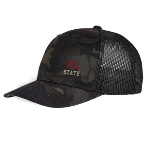 Embroidered School Spirit Camo Trucker Hat E12212560X