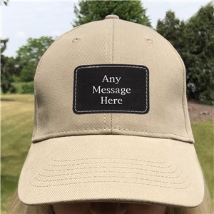 Personalized Any Message Baseball Hat with Patch