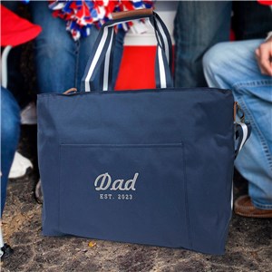 Embroidered Dad Est. Cooler Tote