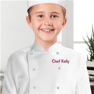 Embroidered Any Message Youth Chef Coat E21973566X