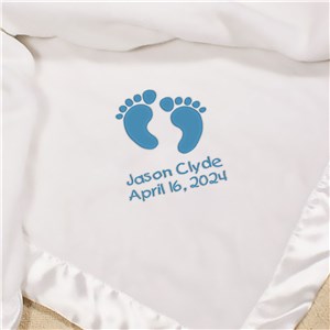 Embroidered Baby Boy Fleece Blanket | Unique Baby Shower Gifts