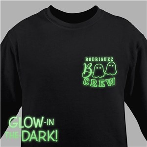 Embroidered Boo Crew Sweatshirt With Glow In The Dark Thread G522771X