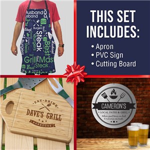 Personalized Grilling Gift Set