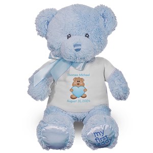 Baby Bear Blue Heart My First - blue - 10