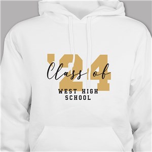 Personalized Class Of Hooded Sweatshirt