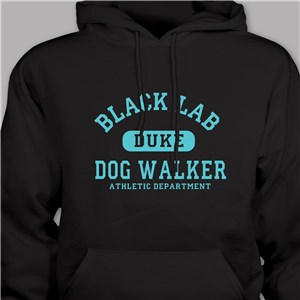 Personalized Dog Walker Athletic Dept. Hooded Sweatshirt H56534X