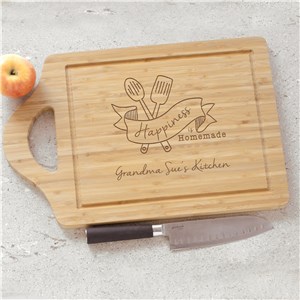 Engraved Happiness is Homemade Cutting Board | Personalized Cutting Boards