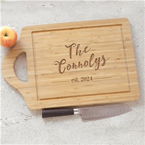 Engraved Established Cutting Board | Engraved Cutting Board