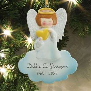 Personalized Angel Memorial Ornament