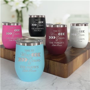 Engraved Stemless Wine Tumbler | Vacation Home Hostess Gifts