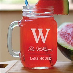 Engraved Mason Jar | Lake House Mason Jars