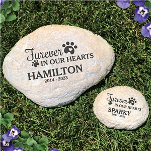 Furever In My Heart Engraved Memorial Stone For Pets