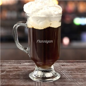 Engraved Irish Coffee Mug with Name