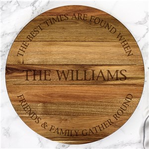 Engraved Gather Round Lazy Susan L20115413