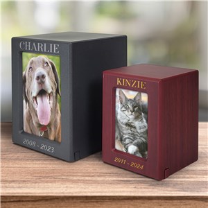 Custom Pet Urn With Name And Dates Engraved