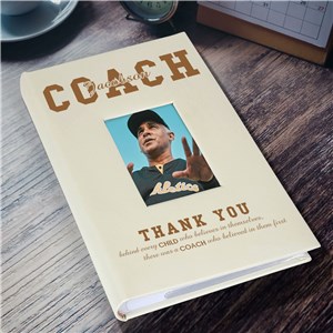 Engraved Thank You Coach Large Leatherette Photo Album L22258407L