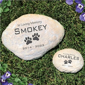 Engraved Pet Memorial Garden Stone