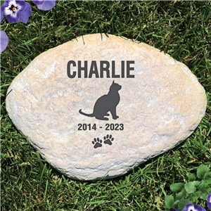 Personalized Cat Memorial Garden Stone | Pet Memorial Stones 