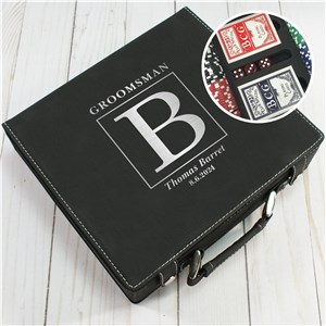 Initial Poker Set | Portable Poker Set