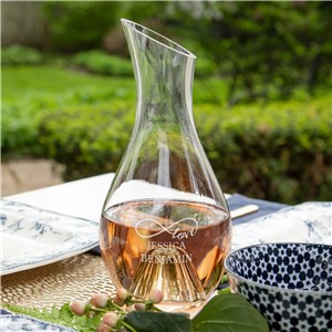 Engraved Infinity Love Wine Carafe 