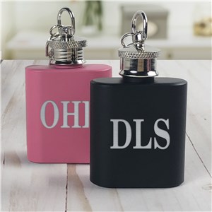 Monogram Mini Flasks | Mini Flask Engraved Initials