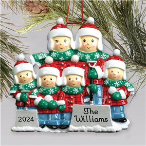 Personalized Snow Shovel Family Ornament | Personalized Family Christmas Ornaments