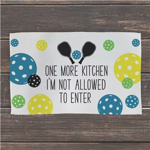 Personalized Pickleball Kitchen Dish Towel