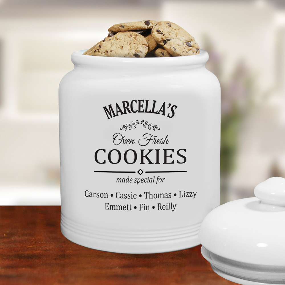 Personalized Oven Fresh Treat Jar | Personalized Cookie Jars