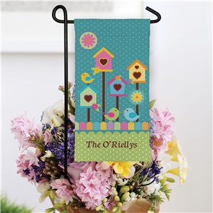 Bird House Mini Garden Flag for Spring